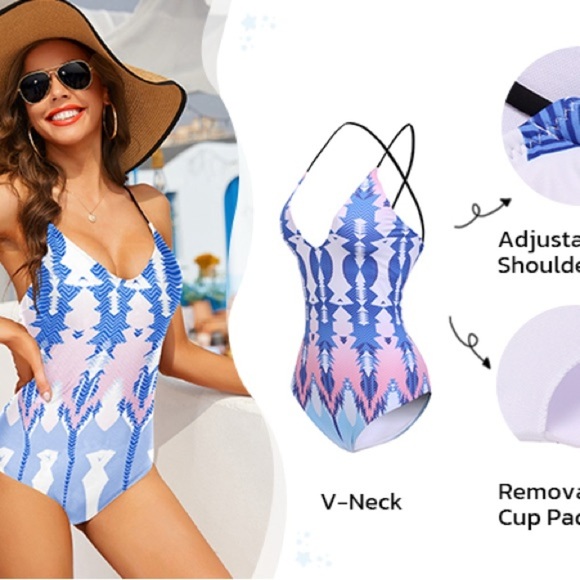 Ekouaer • Backless One Piece Swimsuit - Picture 12 of 13